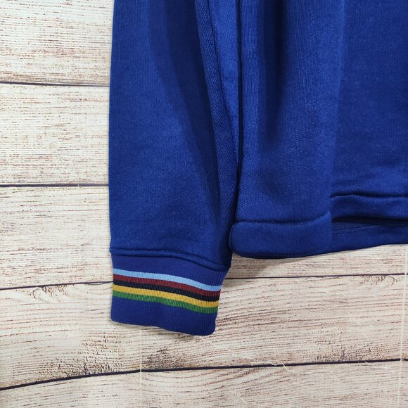 Fred Perry Bradley Wiggins Track Jacket Men's Size M Blue Red Stripe Full Zip - Picture 3 of 16